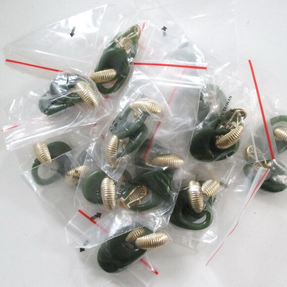 Wholesale lot 12 pairs of Jade Door Knocker Earrings - Picture 3 of 4